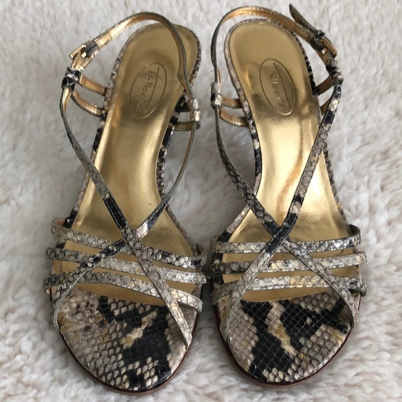 {TALBOTS} Snakeskin Slingback sandals, size 7M EUC - Picture 2 of 7